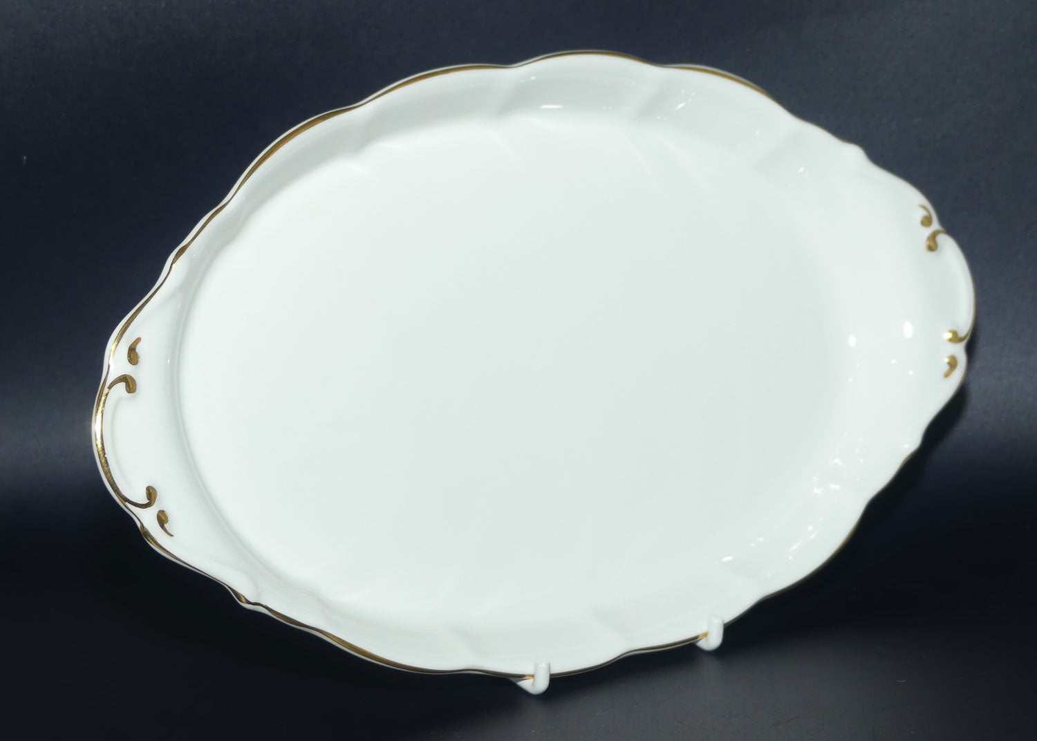 Royal Albert Bone China England Val D'or Milk and Sugar on Tray | Tea Size
