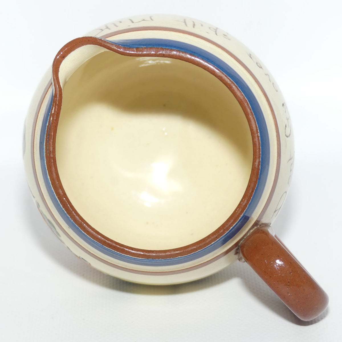 Torquay Ware | Motto Ware | Globe shape Milk Jug