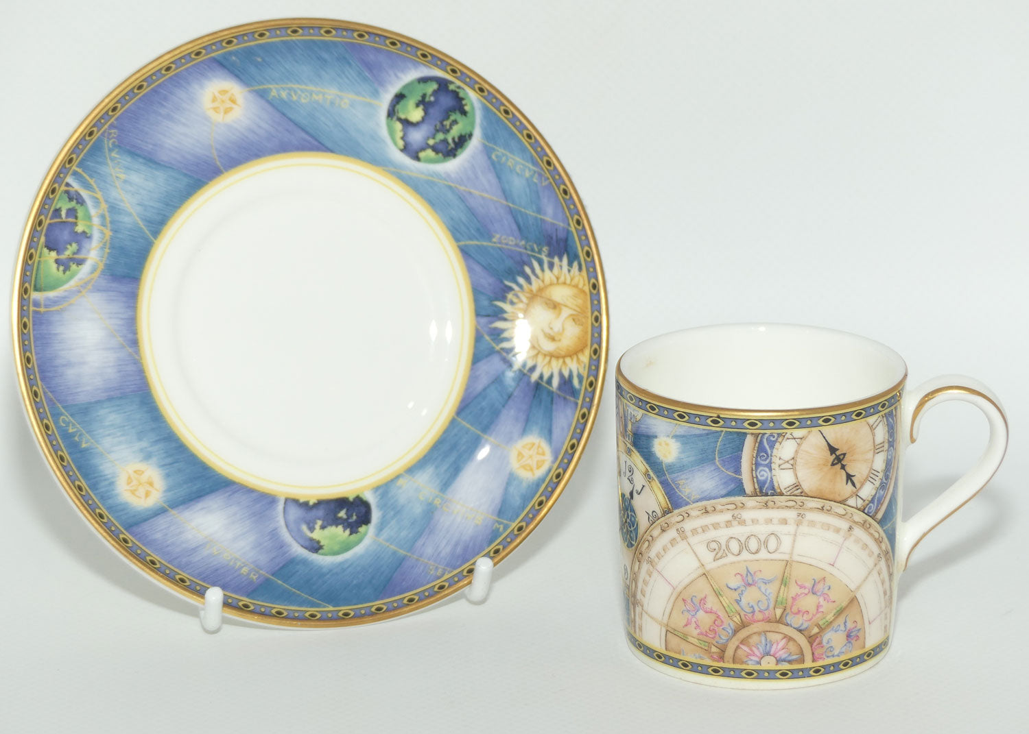 Royal Doulton Millenium 2000 commemorative demi tasse duo | boxed
