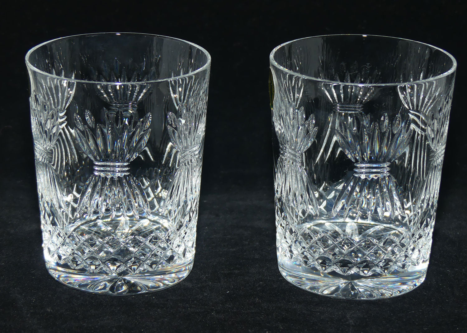 Waterford Crystal Millenium Collection | Pair of Toasting Double Old Fashioned tumblers | PROSPERITY |boxed