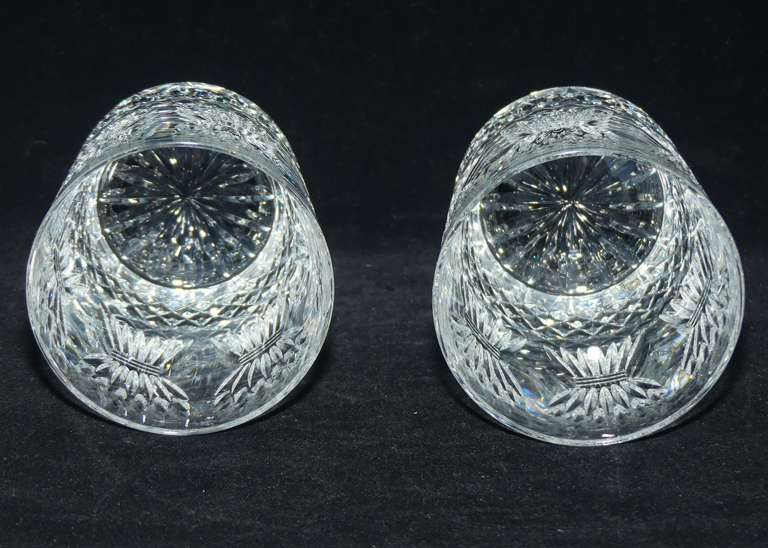 Waterford Crystal Millenium Collection | Pair of Toasting Double Old Fashioned tumblers | PROSPERITY |boxed