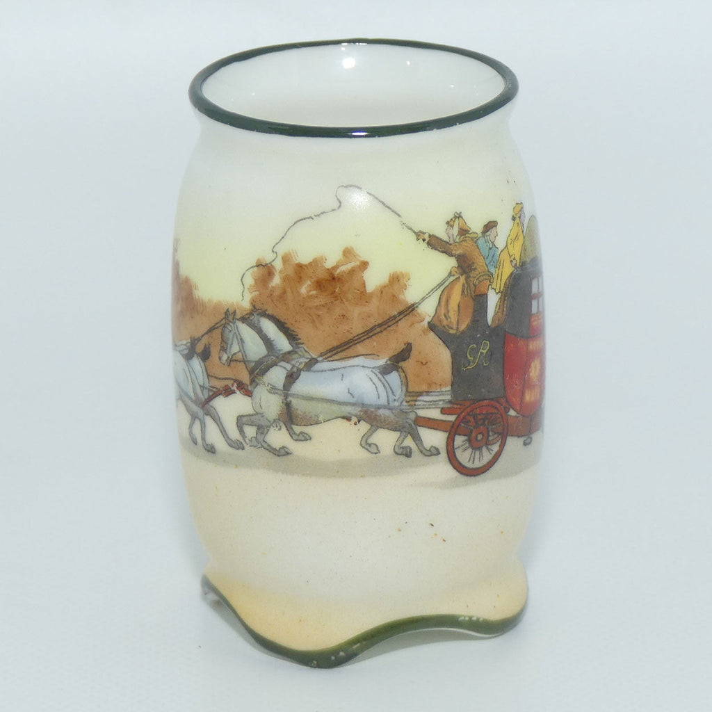 Royal Doulton Coaching Days miniature vase E3804 | 4 Splay Feet