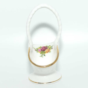 Royal Albert Bone China Old Country Roses England mini basket | © Royal Albert Ltd 1962 | UK made