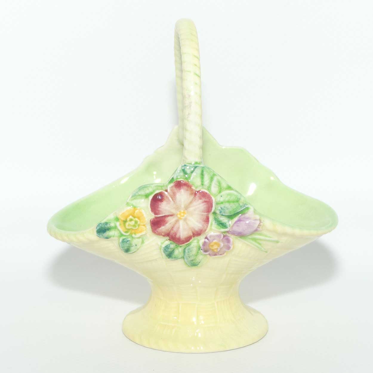 Carlton Ware miniature floral embossed basket