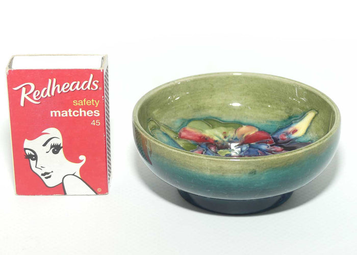 Walter Moorcroft Orchid miniature bowl | Green ground