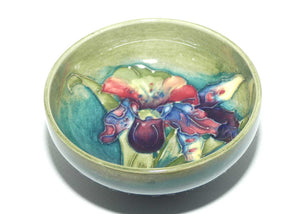 Walter Moorcroft Orchid miniature bowl | Green ground