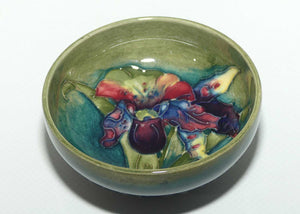 Walter Moorcroft Orchid miniature bowl | Green ground