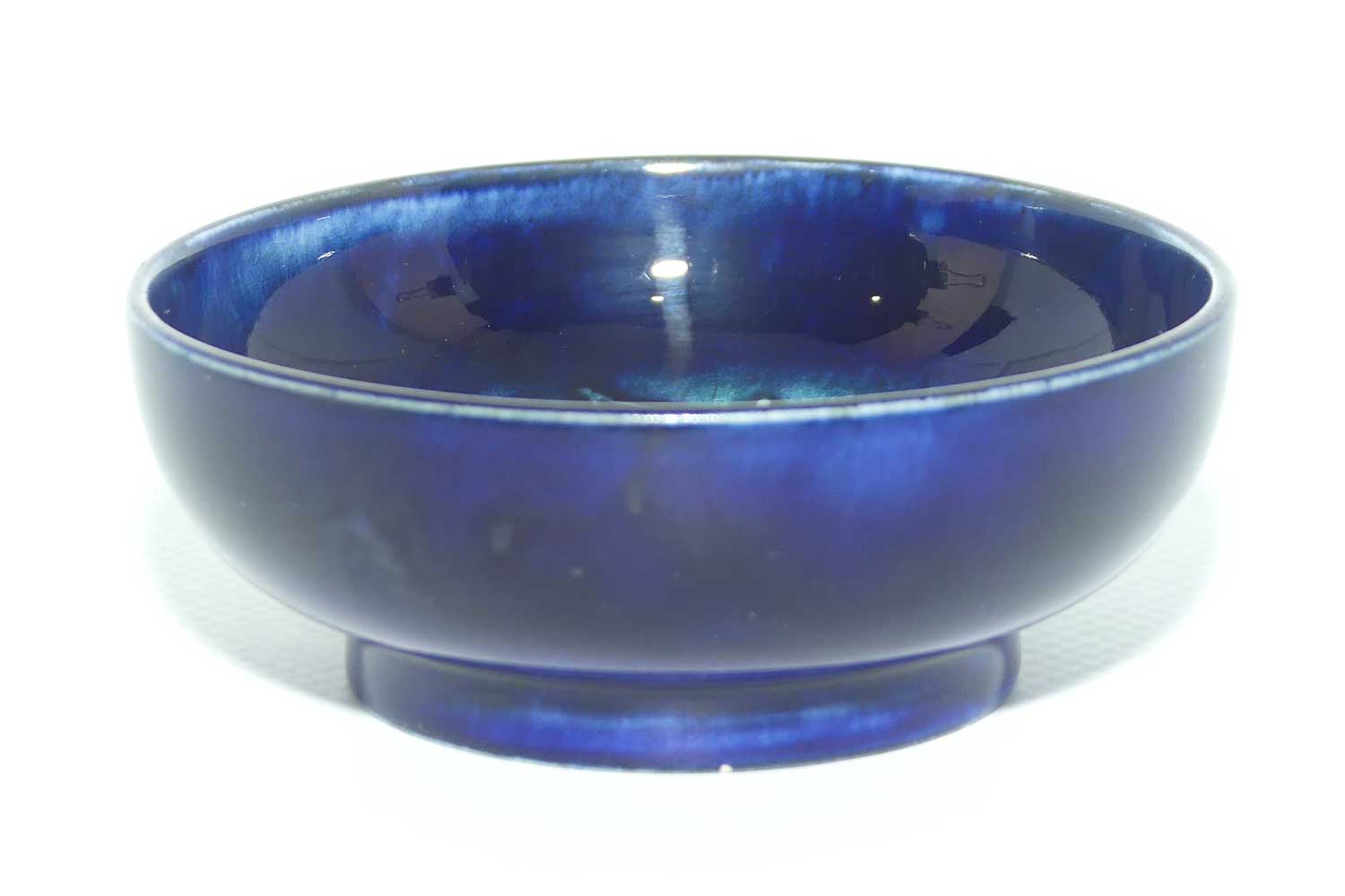 Walter Moorcroft Leaf and Fruit with Blue ground miniature footed bowl | 7.9cm diam