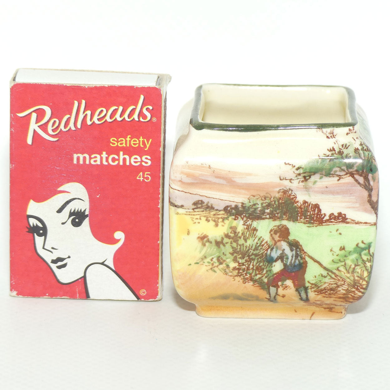 Royal Doulton Rustic England miniature box vase D5694