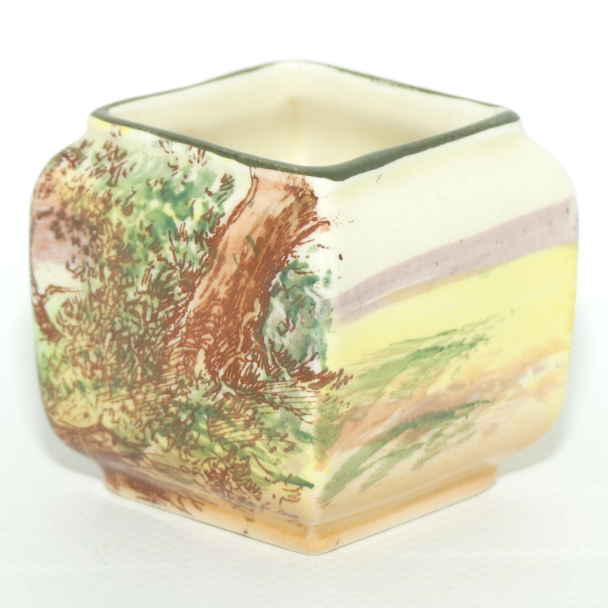 Royal Doulton Rustic England miniature box vase D5694