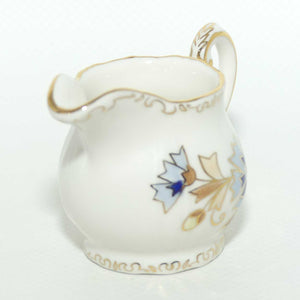 Zsolnay Hungary miniature creamer | Cornflower pattern