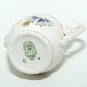 Zsolnay Hungary miniature creamer | Cornflower pattern