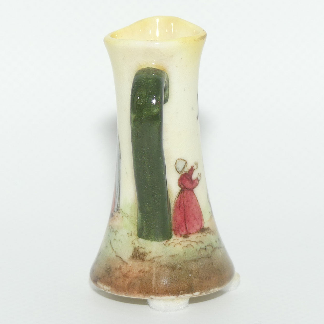 Royal Doulton Welsh miniature jug with pinched spout