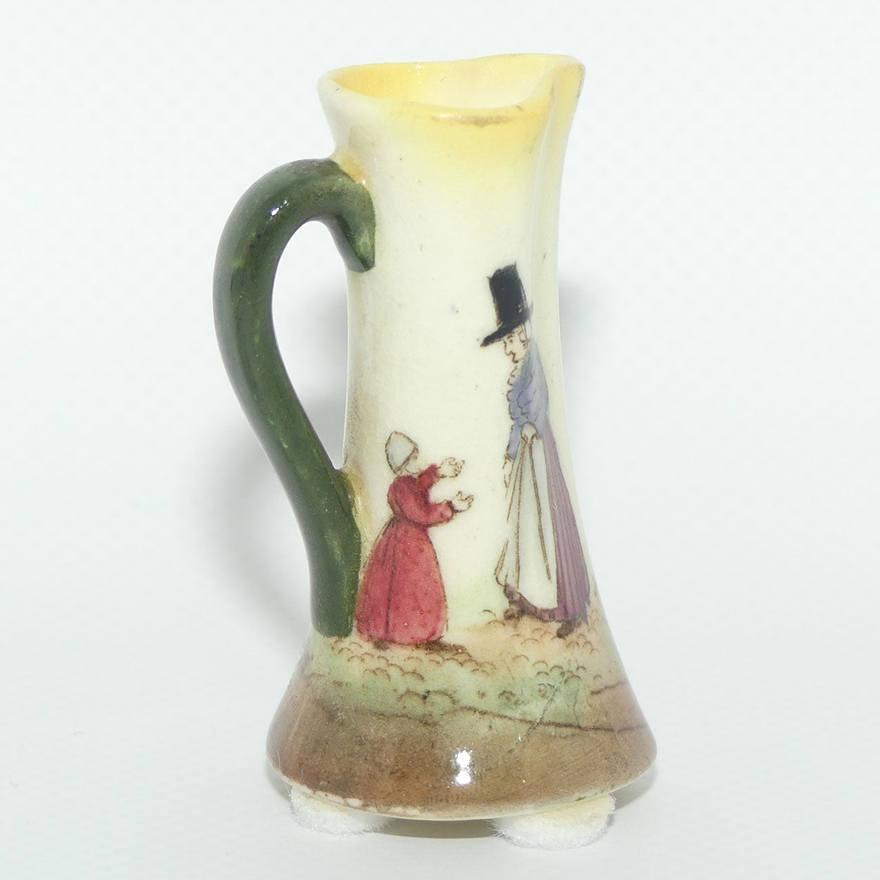 Royal Doulton Welsh miniature jug with pinched spout