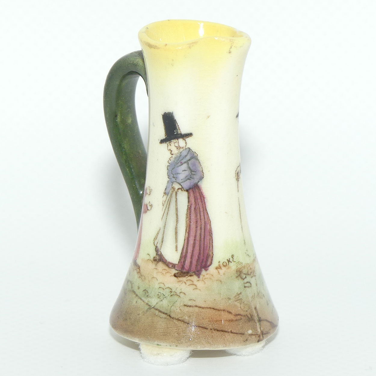 Royal Doulton Welsh miniature jug with pinched spout