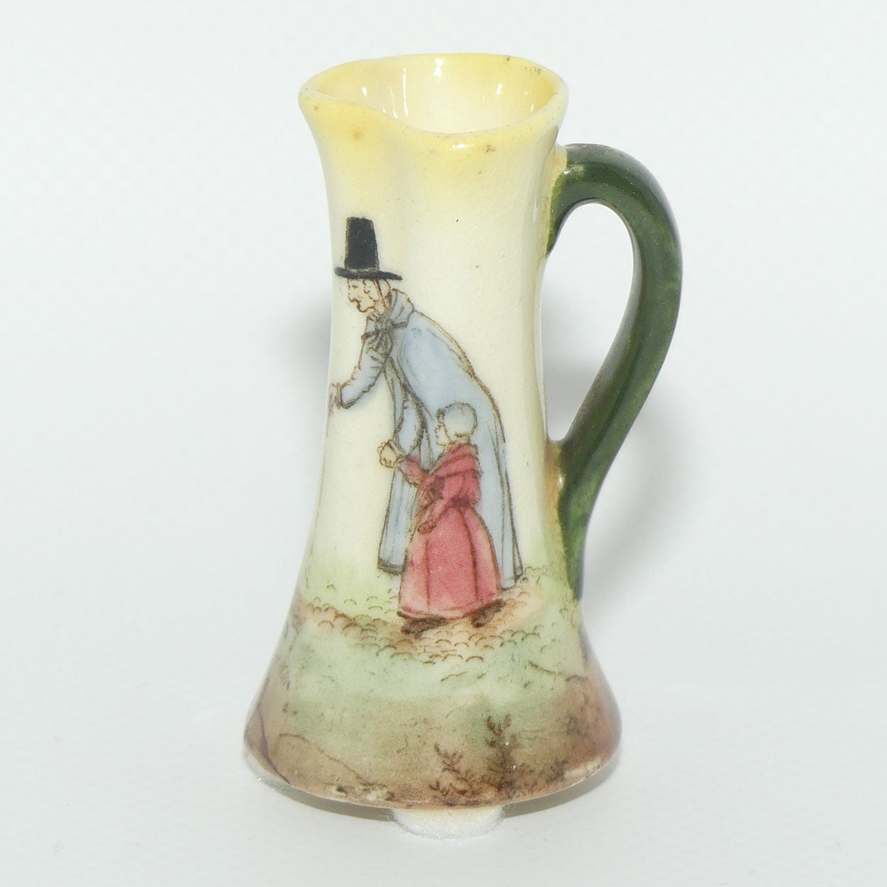 Royal Doulton Welsh miniature jug with pinched spout