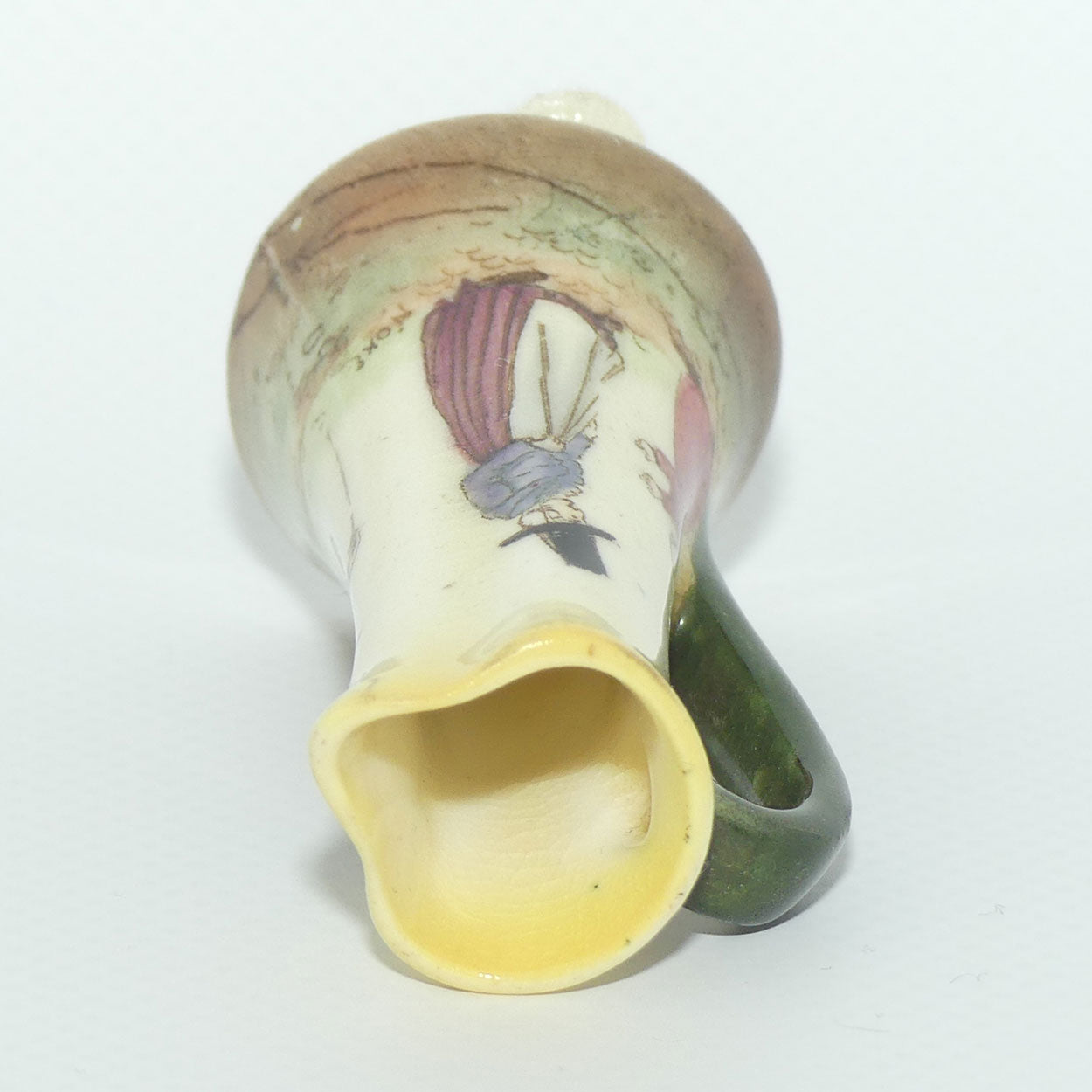 Royal Doulton Welsh miniature jug with pinched spout