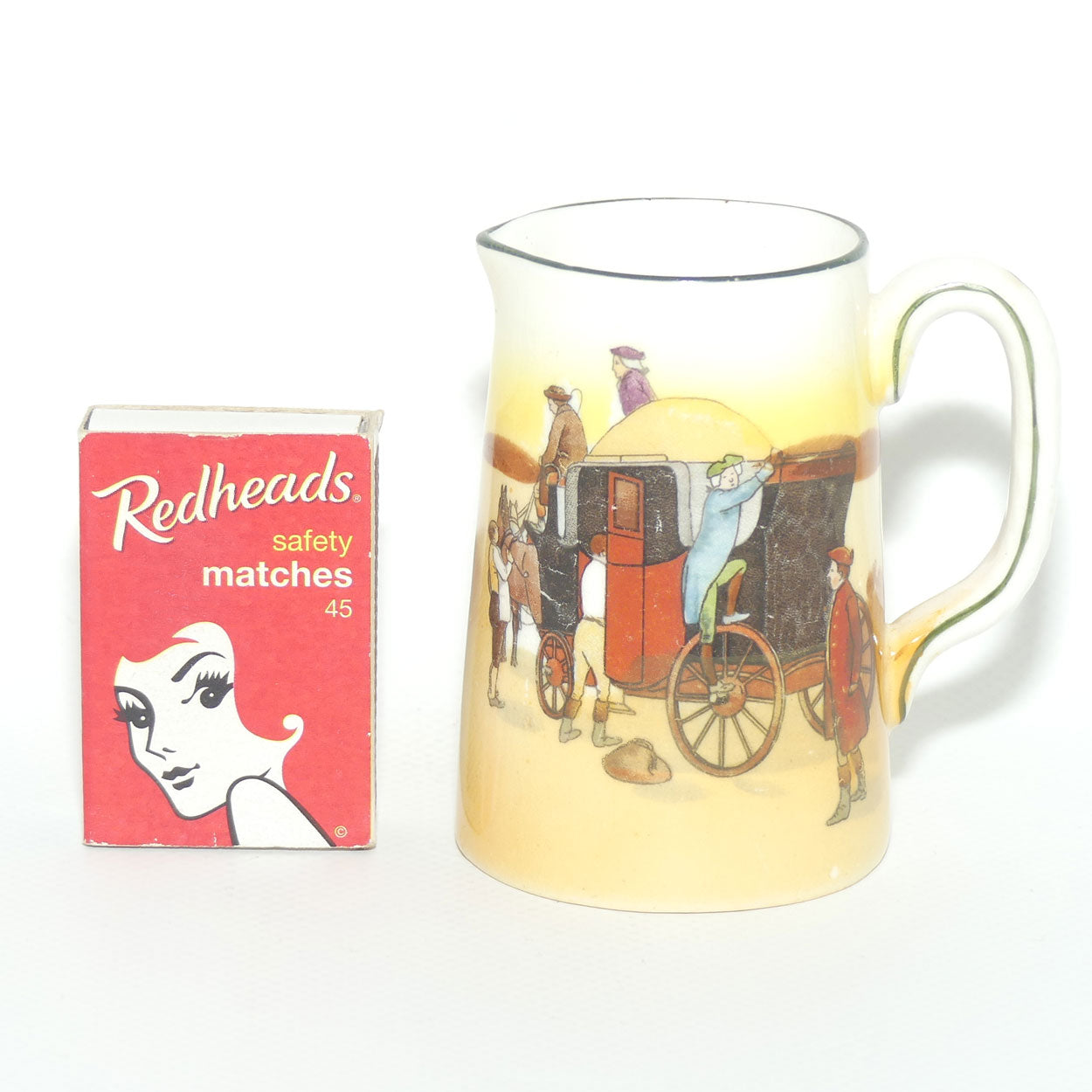 Royal Doulton Coaching Days Rope twist handle milk jug | Miniature