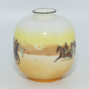 Royal Doulton Coaching Days miniature ball vase E3804