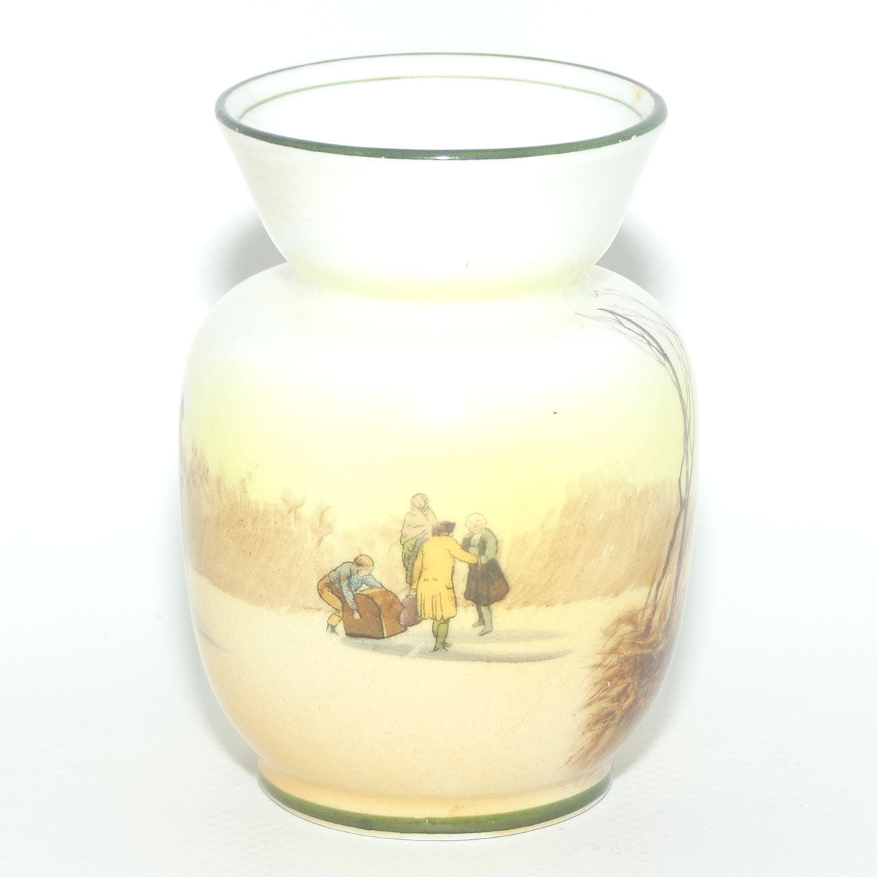 Royal Doulton Coaching Days miniature vase | Snow