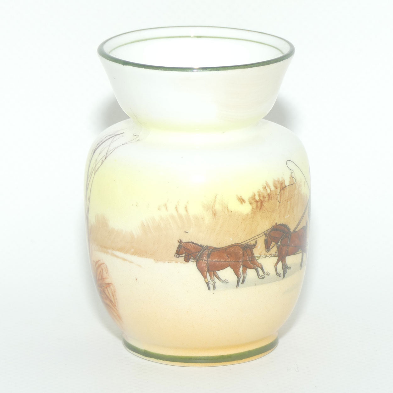 Royal Doulton Coaching Days miniature vase | Snow