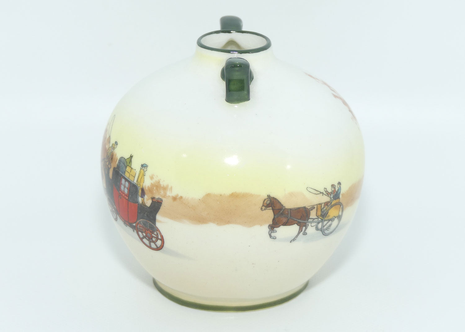 Royal Doulton Coaching Days miniature twin handle vase | Shape 1147 | E3804