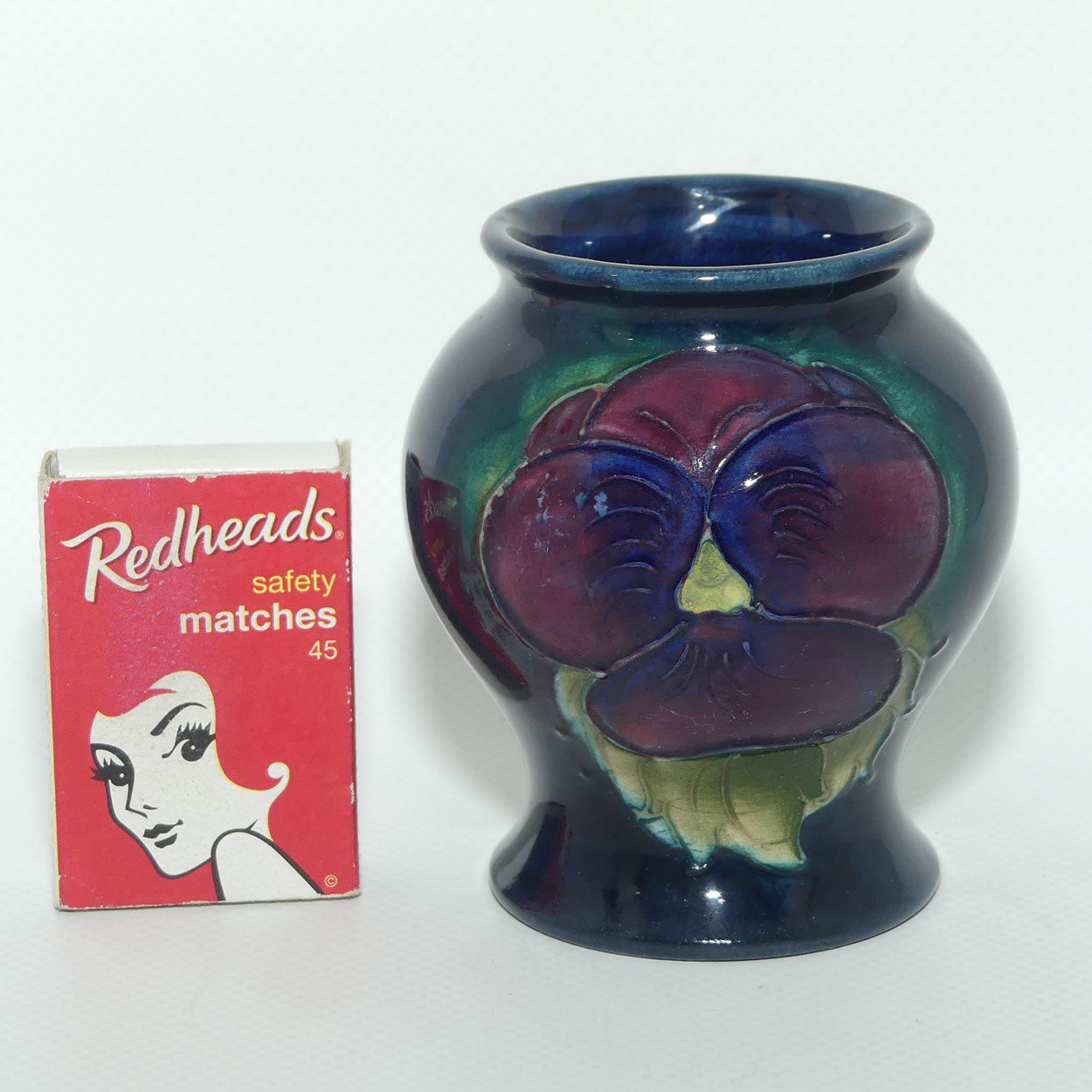 William Moorcroft Pansy small vase | #1 | Shape 146
