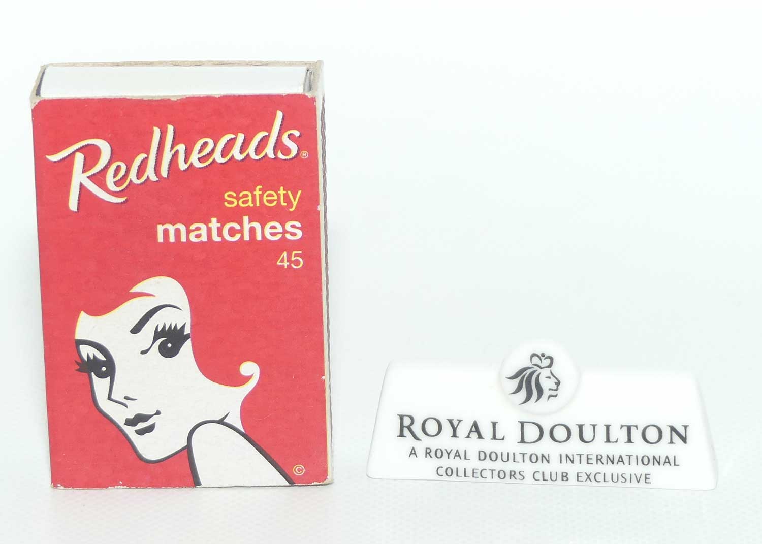 A Royal Doulton modern Lion trademark miniature display plaque