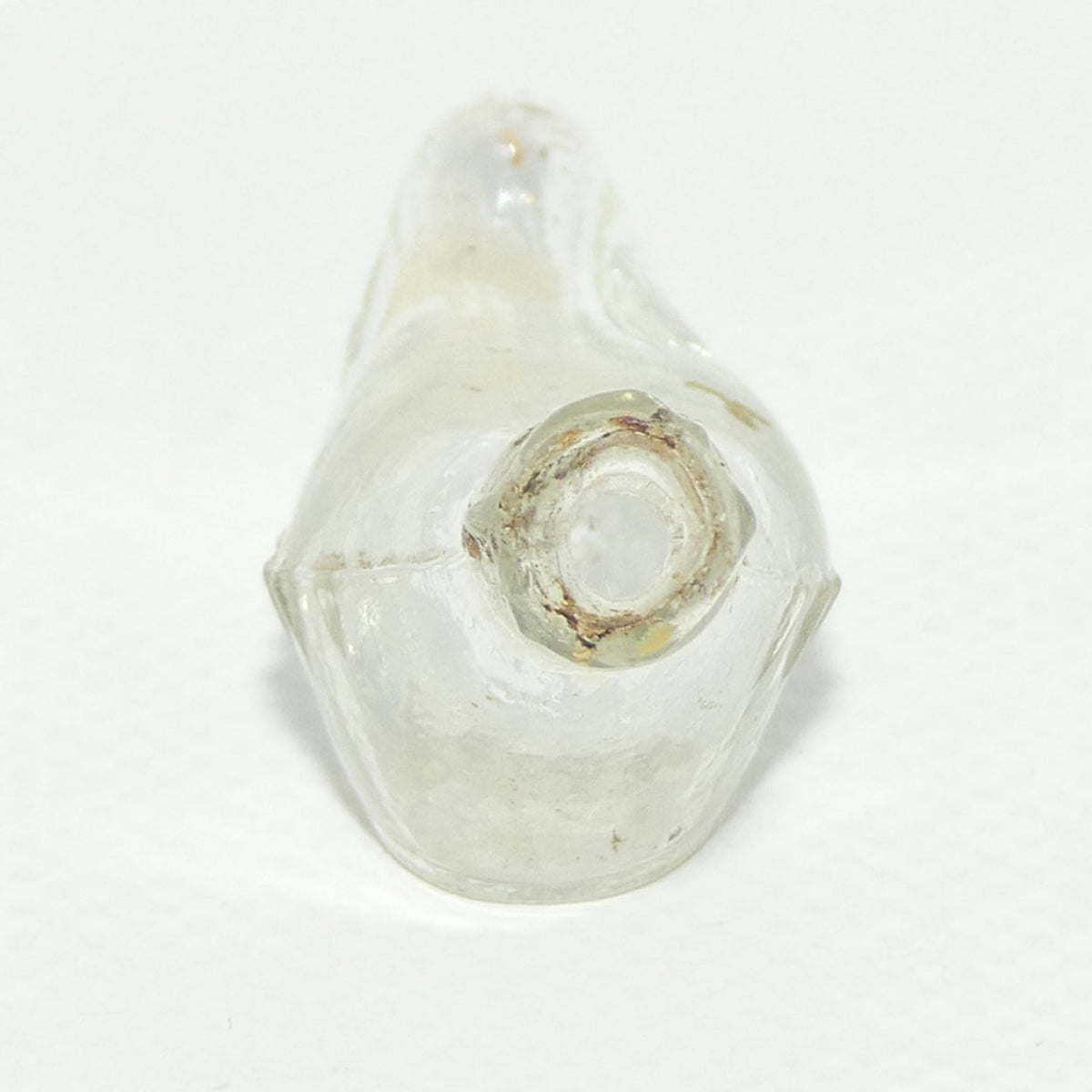 Miniature size clear glass banana shape feeder bottle | Medicine #1