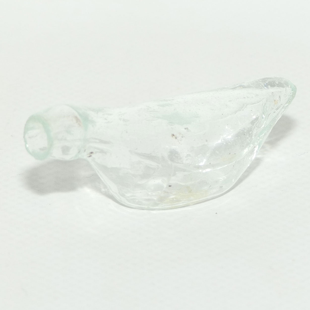 Miniature size clear glass banana shape feeder bottle | Medicine #2