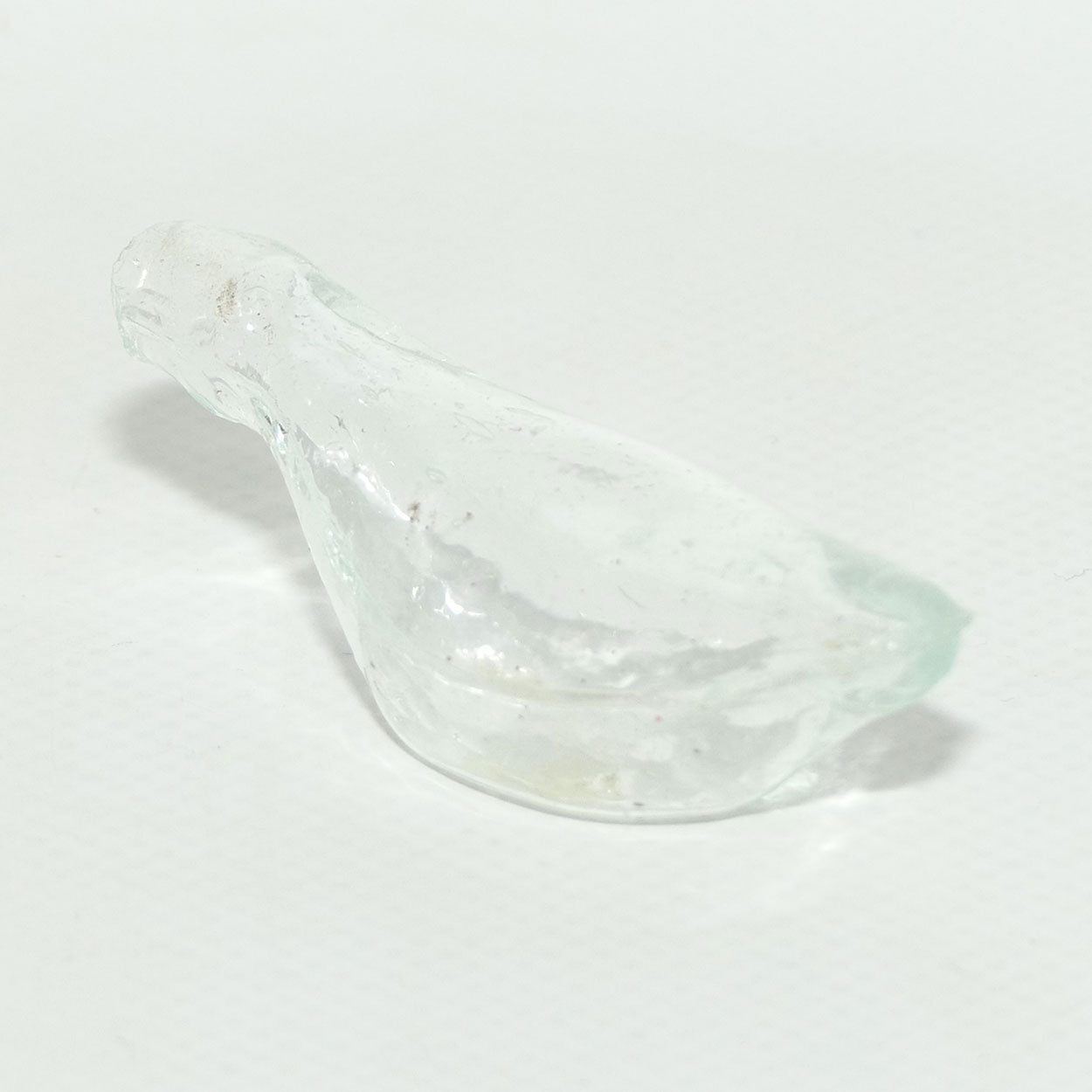 Miniature size clear glass banana shape feeder bottle | Medicine #2