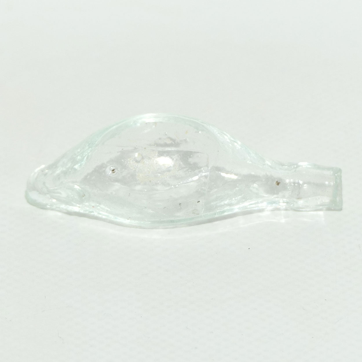 Miniature size clear glass banana shape feeder bottle | Medicine #2