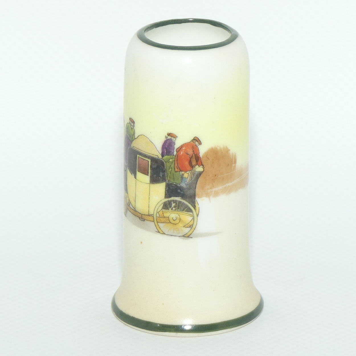 Royal Doulton Coaching Days miniature Cylindrical vase E3804 #1