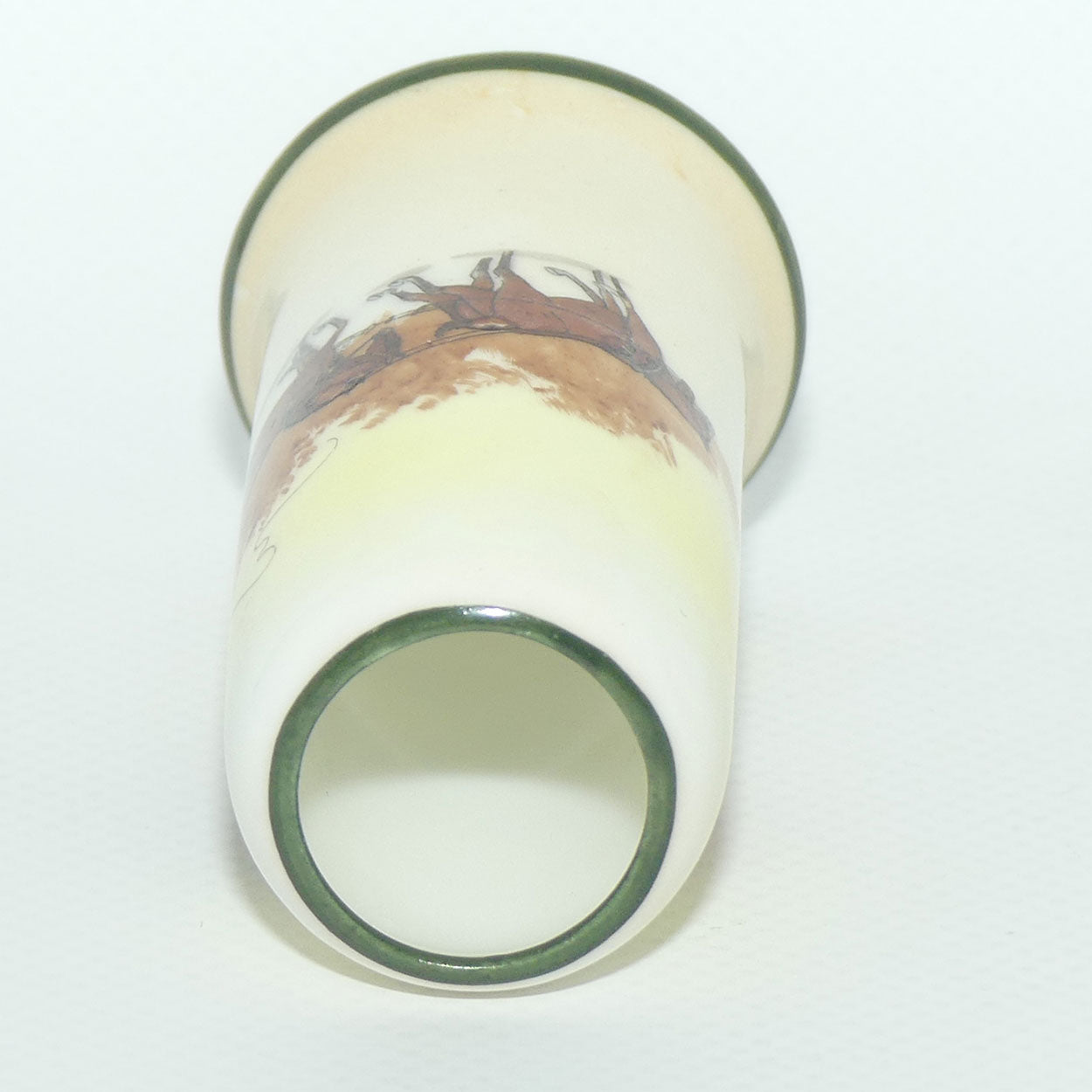 Royal Doulton Coaching Days miniature Cylindrical vase E3804 #1