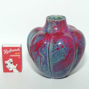 Royal Doulton Flambe Sung miniature gourd shape vase | Shape 925 | signed Sung and FA