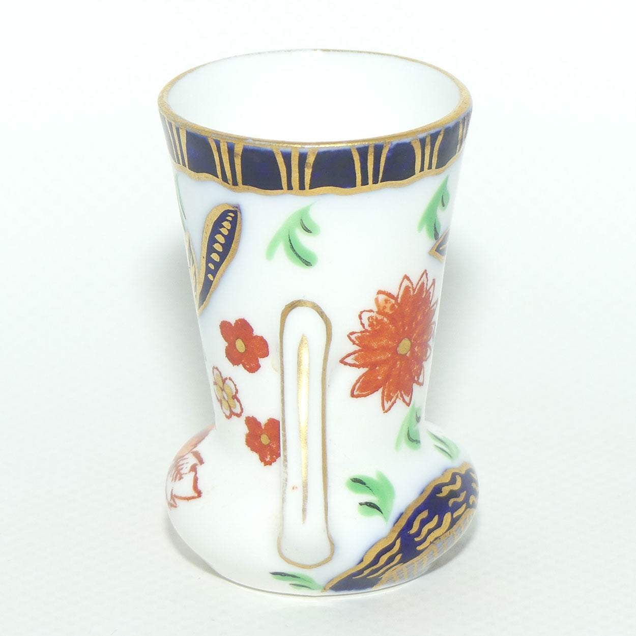 Late Foley Shelley miniature twin handle vase | Imari pattern | c.1900