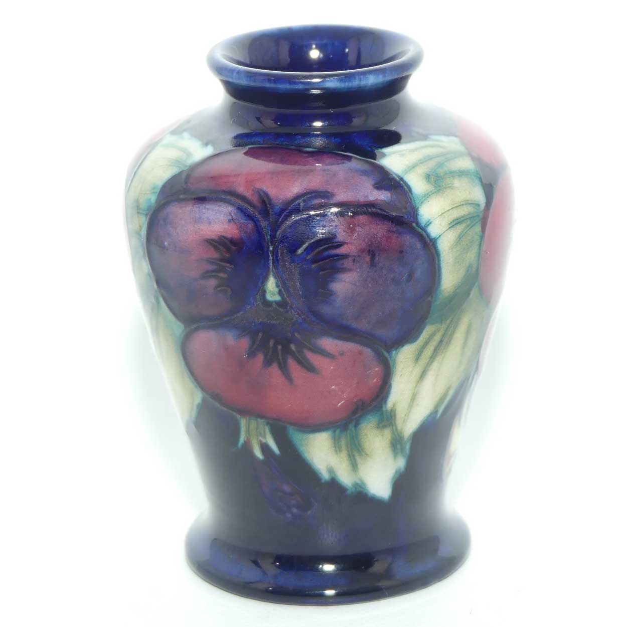 William Moorcroft Pansy miniature vase