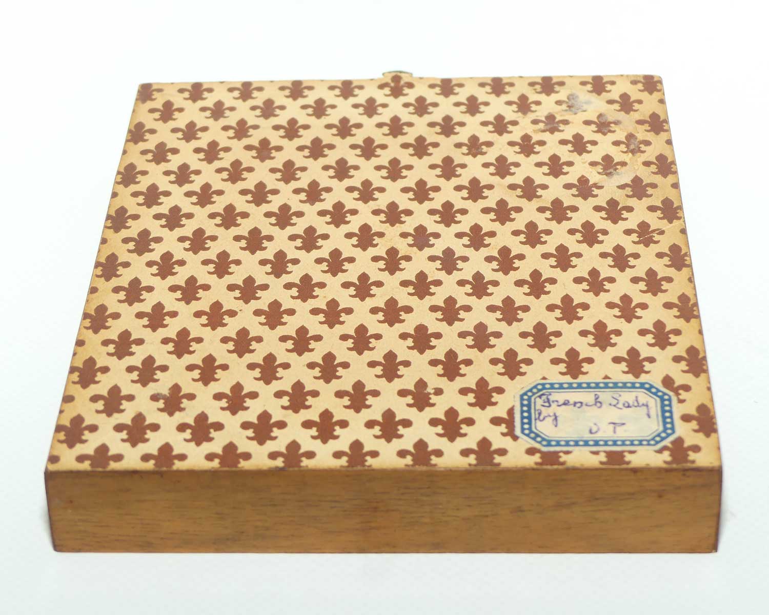 Burr Walnut Framed Miniature Painting of Lady | signed Weber