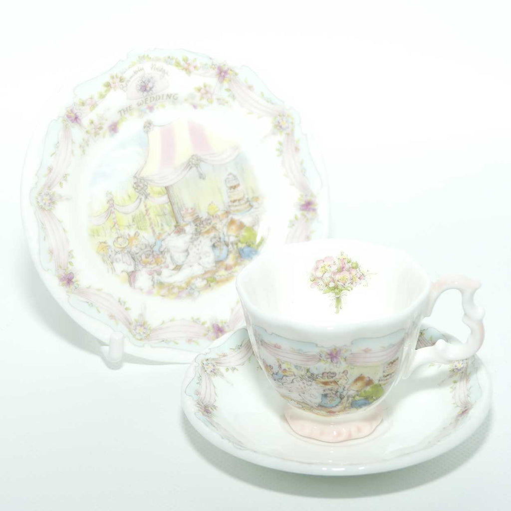 Royal Doulton Brambly Hedge Giftware | miniature trio | The Wedding