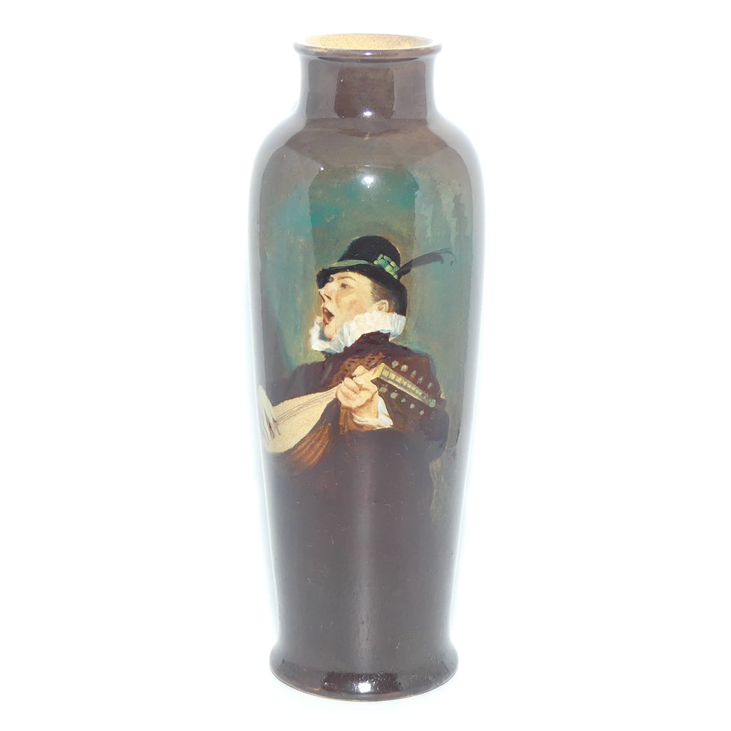 Royal Doulton hand painted Minstrel vase | Rembrandt Ware | by Arthur Eaton