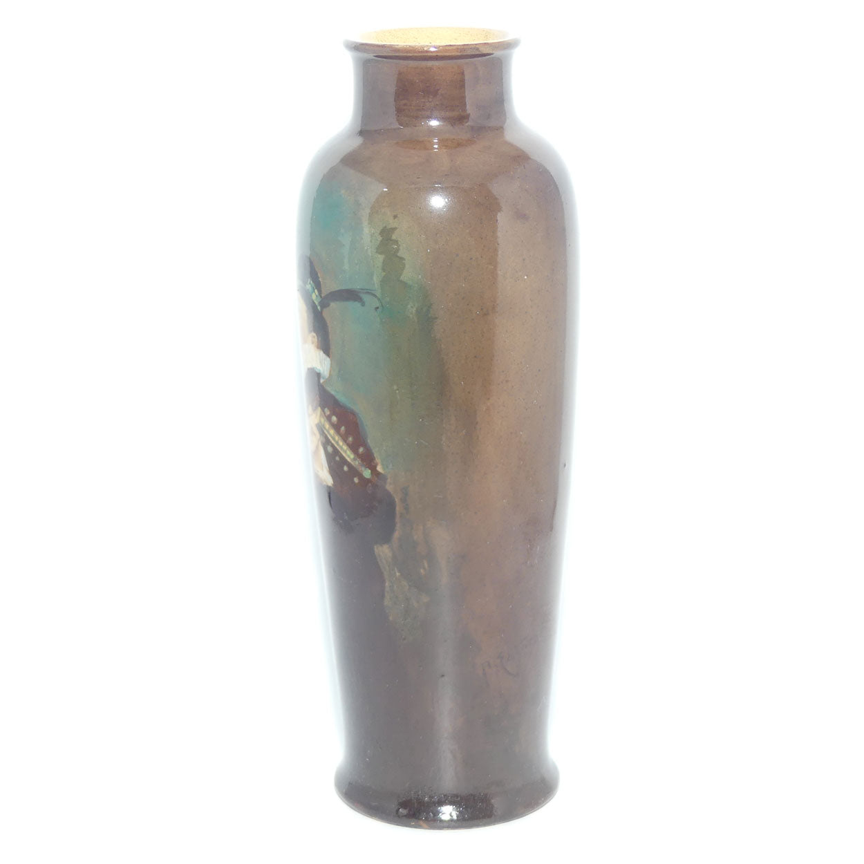 Royal Doulton hand painted Minstrel vase | Rembrandt Ware | by Arthur Eaton