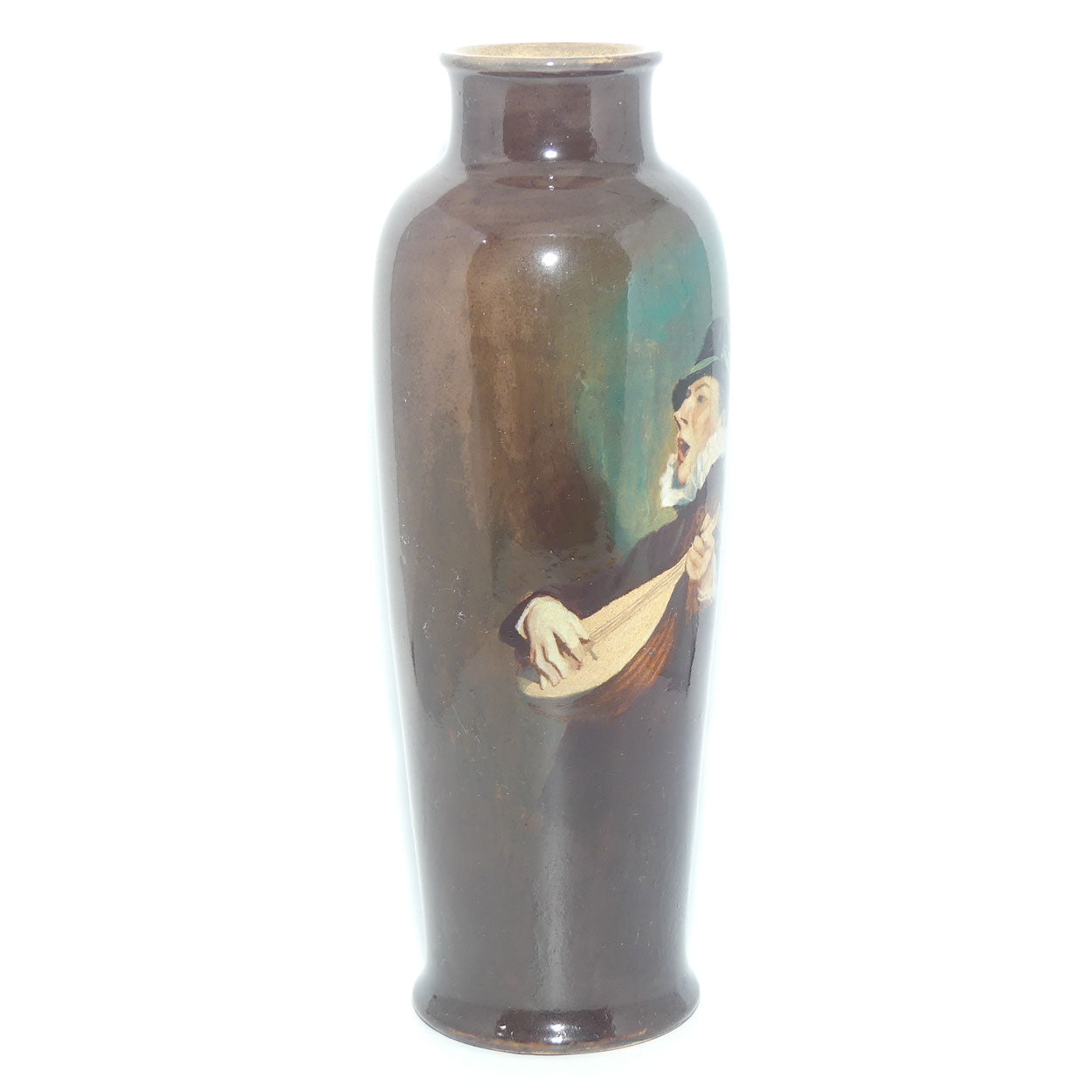 Royal Doulton hand painted Minstrel vase | Rembrandt Ware | by Arthur Eaton