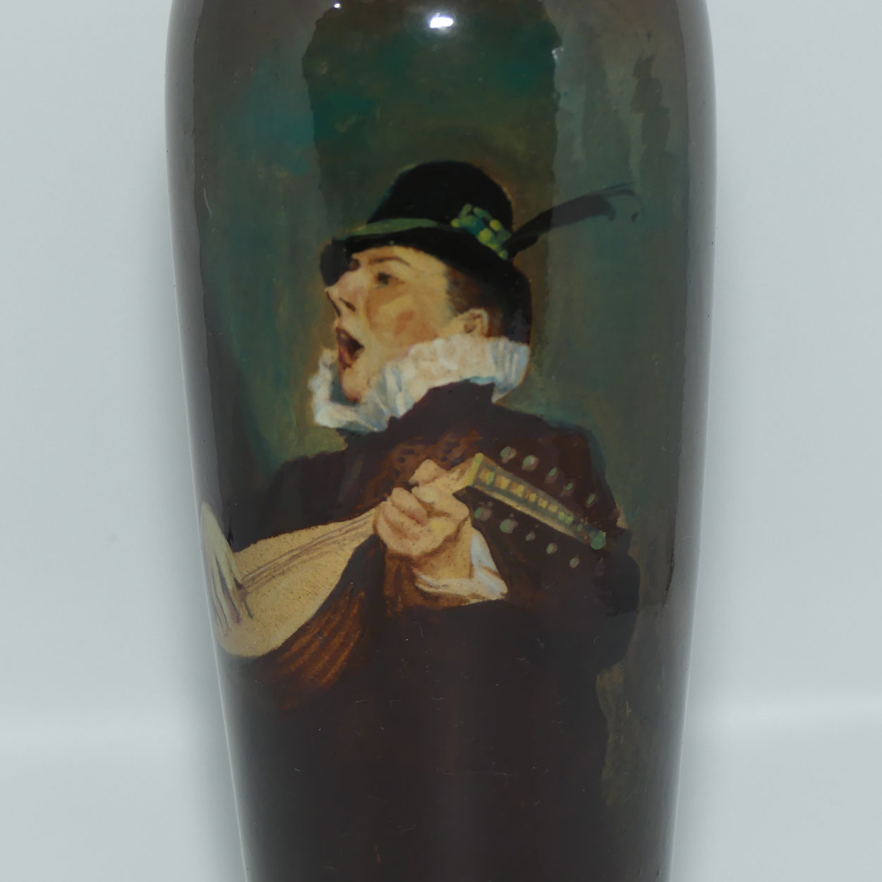 Royal Doulton hand painted Minstrel vase | Rembrandt Ware | by Arthur Eaton