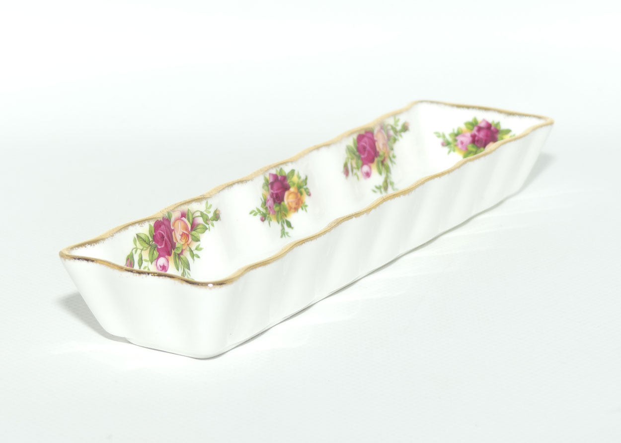 Royal Albert Bone China England Old Country Roses mint tray | © 1962 Royal Albert Ltd backstamp