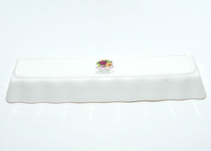 Royal Albert Bone China England Old Country Roses mint tray | © 1962 stamp