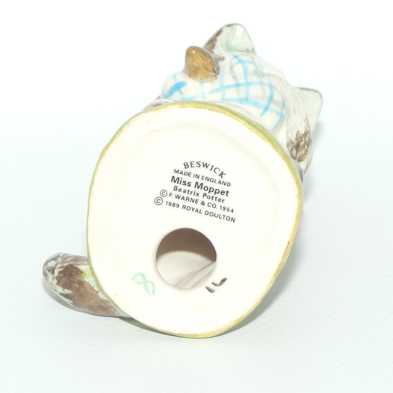 Beswick Beatrix Potter Miss Moppet | Brown Striped Cat | BP10b | #2 boxed