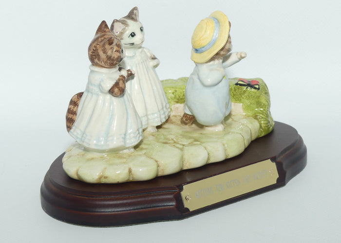 Beswick Beatrix Potter Mittens, Tom Kitten and Moppet tableau | BP8c