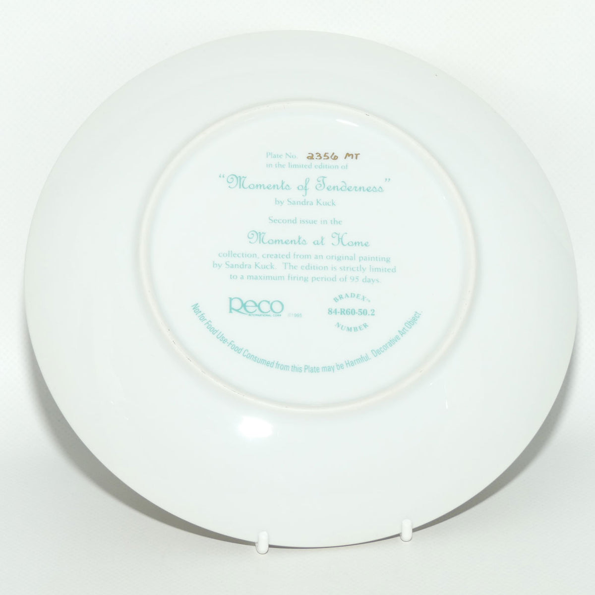 Bradex 84 R60 50.2 plate | Moments at Home by Sandra Kuck | Moments of Tenderness | Boxed