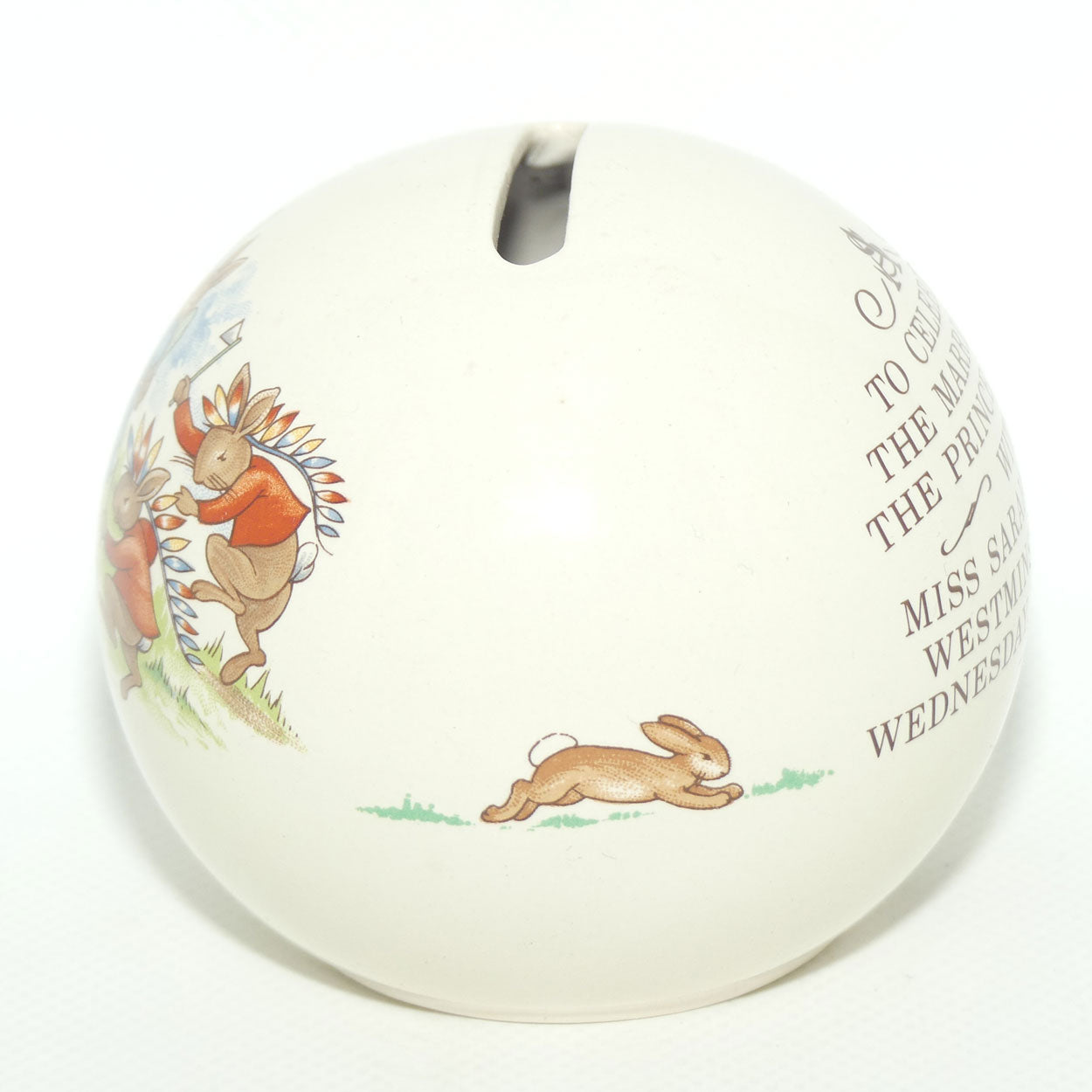 Royal Doulton Bunnykins Money Ball | Cowboys and Indians | Royal Wedding