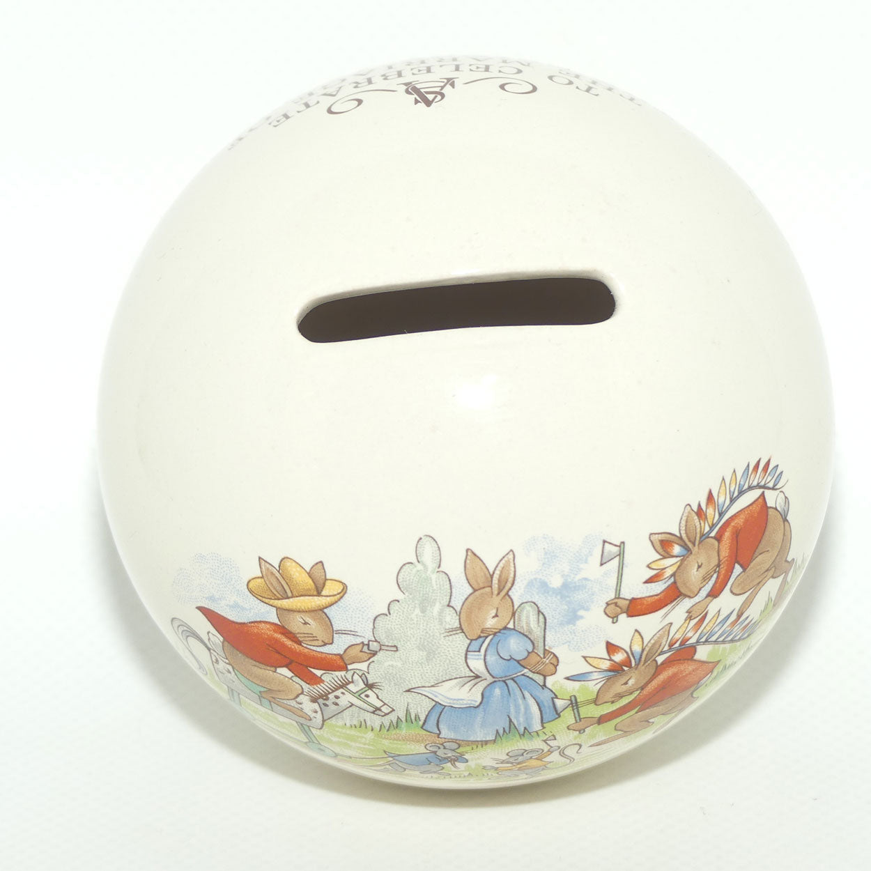 Royal Doulton Bunnykins Money Ball | Cowboys and Indians | Royal Wedding